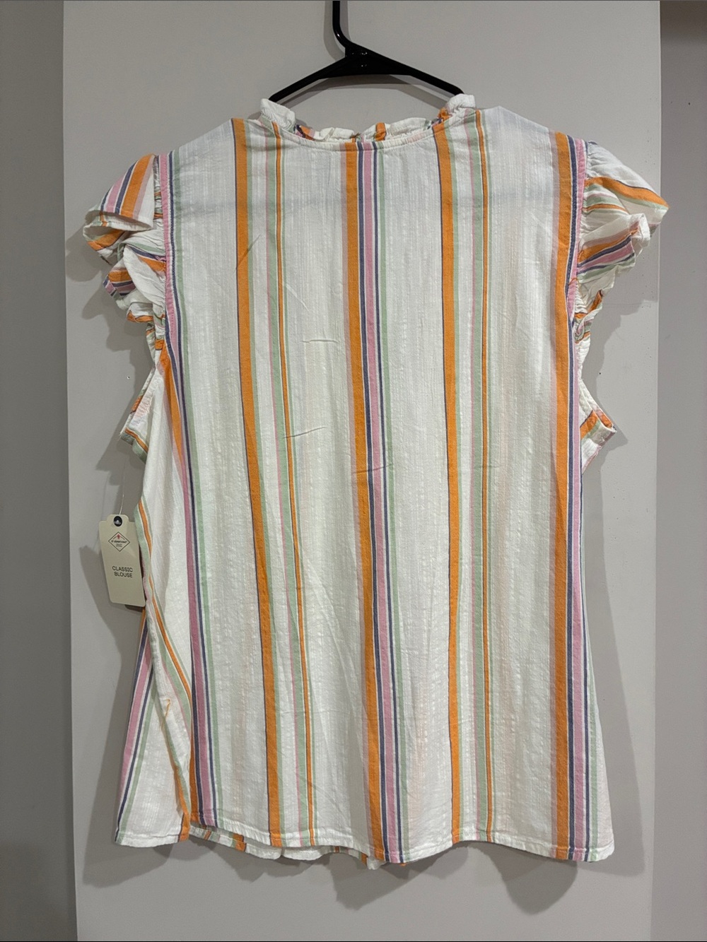 ST. John’s Bay NWT Ruffle 4 Button Cotton/Rayon Front Top - Picture 7 of 8